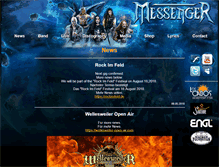 Tablet Screenshot of messengerband.de